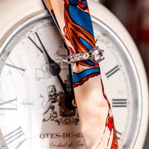 Diamond cut Engagement ring